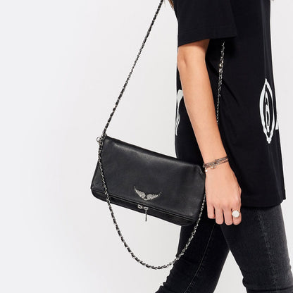 Ravenna | Elegant Clutch til Kvinder i Sort Syntetisk Læder 1