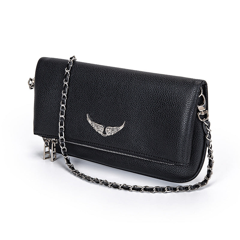 Ravenna | Elegant Clutch til Kvinder i Sort Syntetisk Læder 2