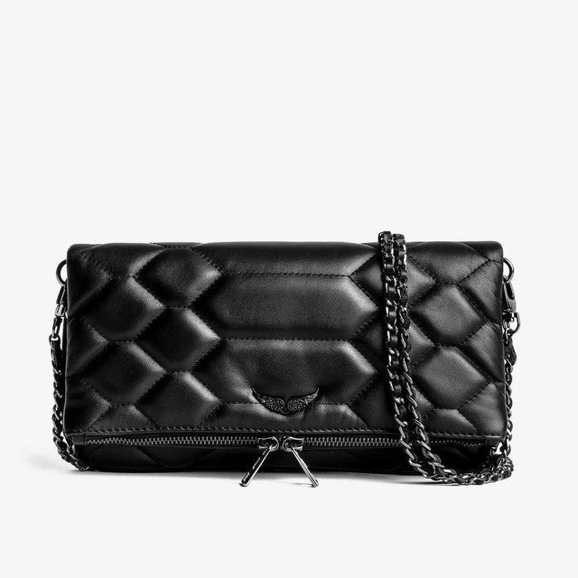Ravenna | Elegant Clutch til Kvinder i Sort Syntetisk Læder 4
