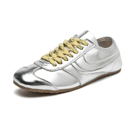 Retro Lædersneakers | Komfortable Hvide Sneakers til Dame 5