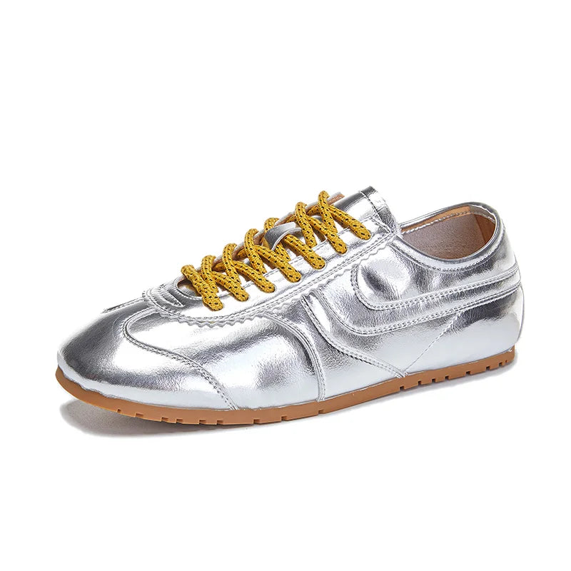 Retro Lædersneakers | Komfortable Hvide Sneakers til Dame 7