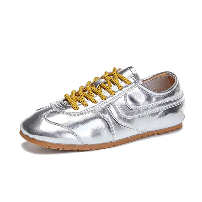Retro Lædersneakers | Komfortable Hvide Sneakers til Dame 7