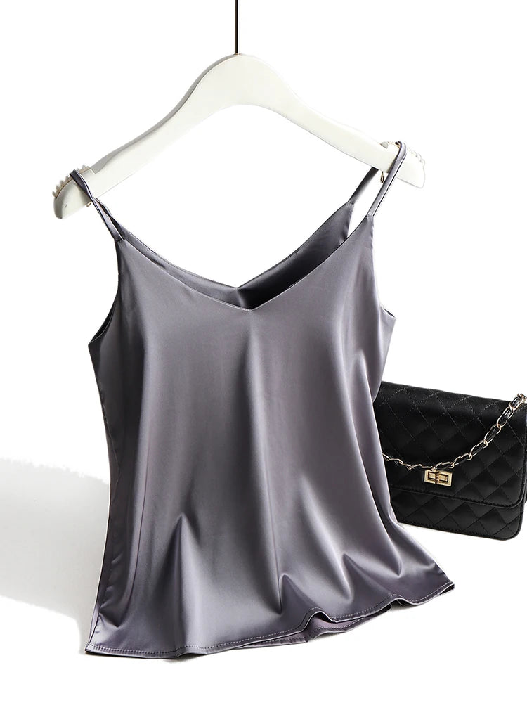 Satin Spaghetti Remtop | Elegant Cami-Top til Damer 2