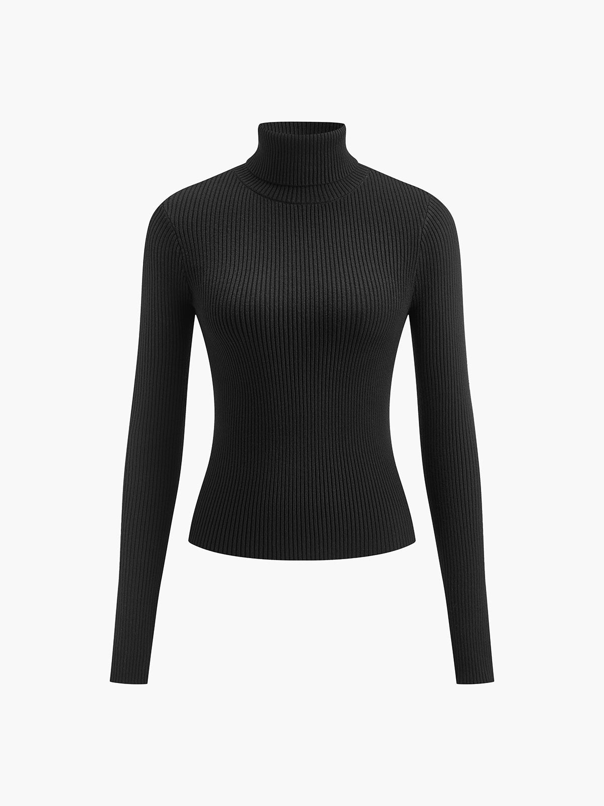 Scarlett | Women's Ribbed Turtleneck Lightweight Knit Sweater 7