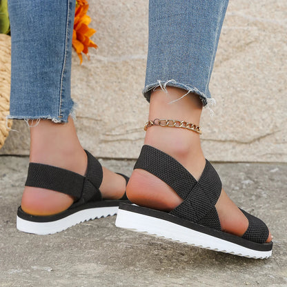 Sorte Flade Sandaler | Damesandaler 3