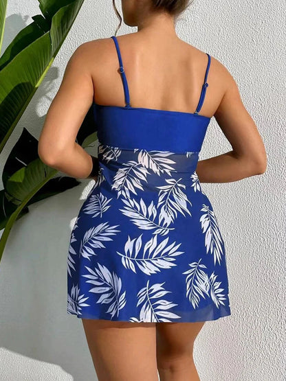 Stilfuld Tankini Kjole med Shorts | Badetøj til Kvinder 5