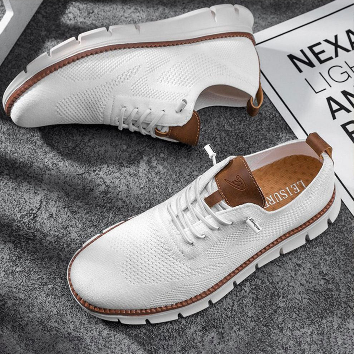 Strikkede Sneakers Herre | Casual Sko 0