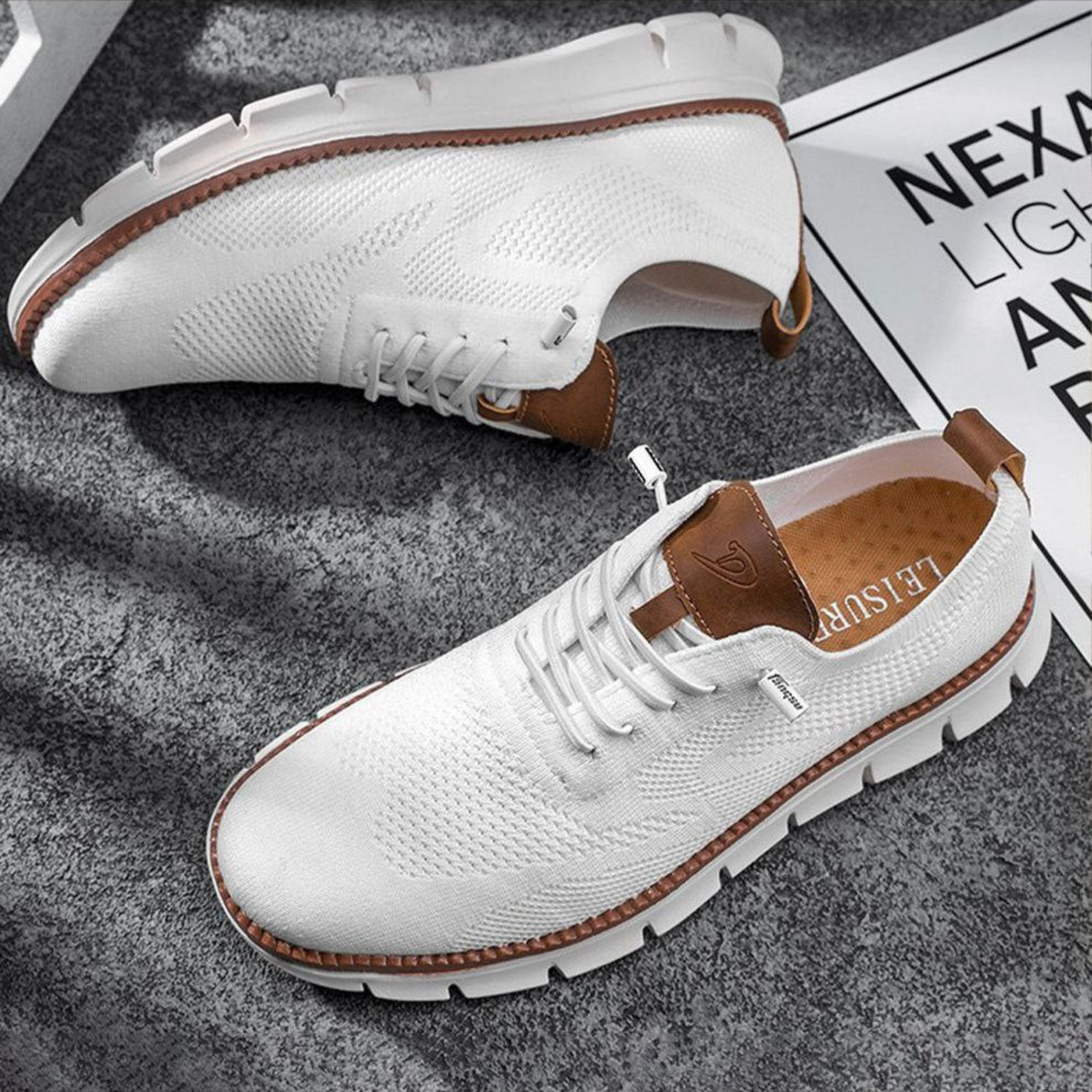 Strikkede Sneakers Herre | Casual Sko 0
