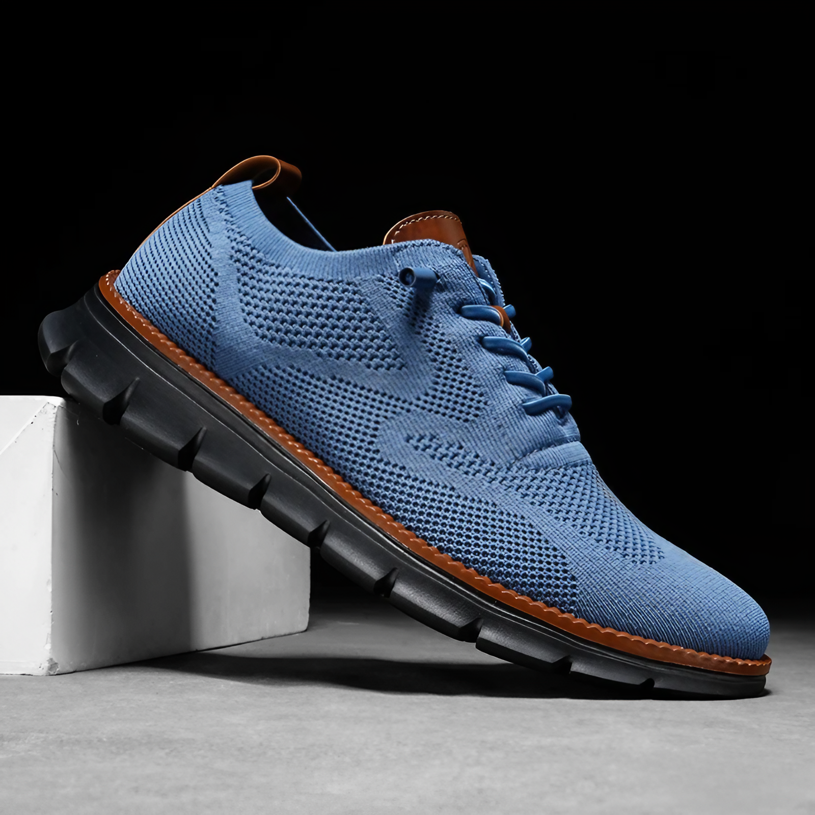 Strikkede Sneakers Herre | Casual Sko 7