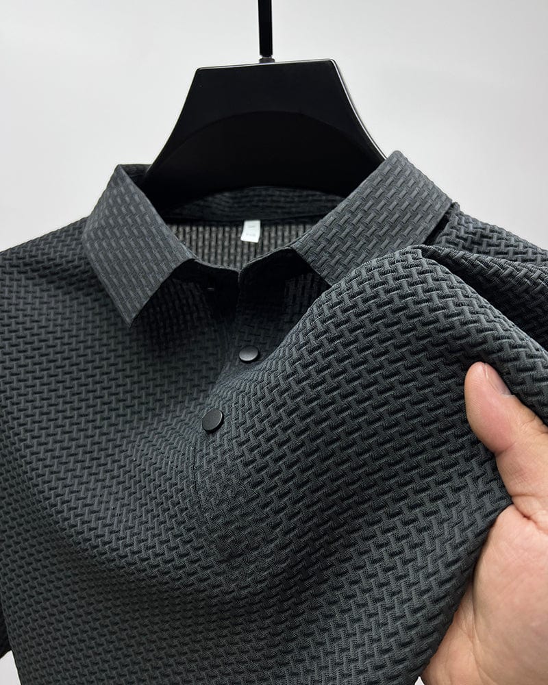 Struktureret Poloshirt | Kortærmet Herremode 0