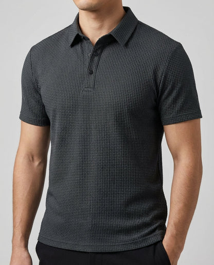 Struktureret Poloshirt | Kortærmet Herremode 1