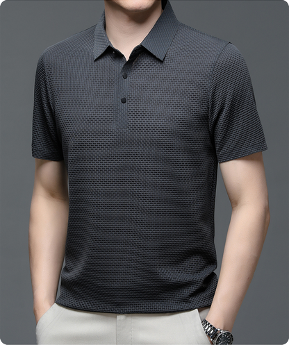 Struktureret Poloshirt | Kortærmet Herremode 2