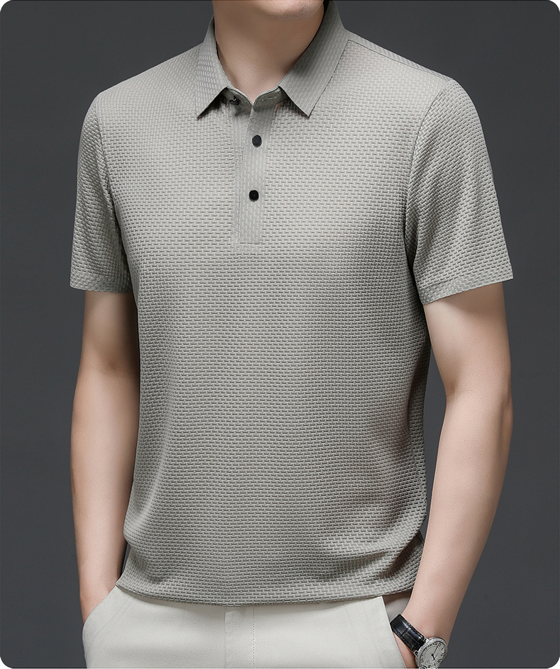 Struktureret Poloshirt | Kortærmet Herremode 3