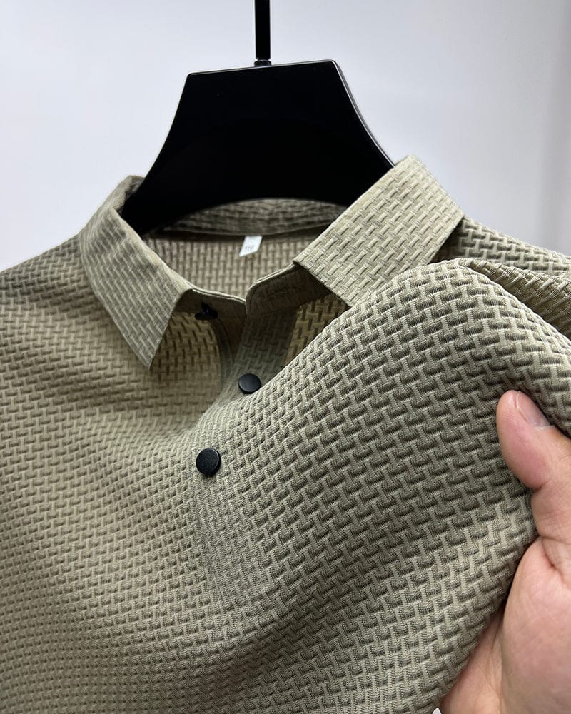 Struktureret Poloshirt | Kortærmet Herremode 4