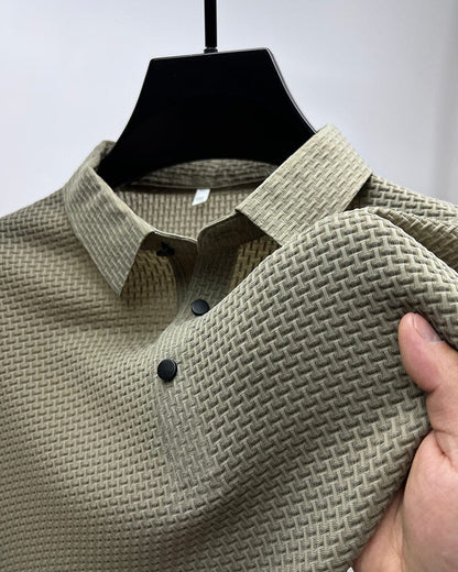 Struktureret Poloshirt | Kortærmet Herremode 4
