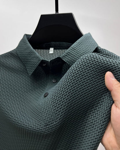 Struktureret Poloshirt | Kortærmet Herremode 8