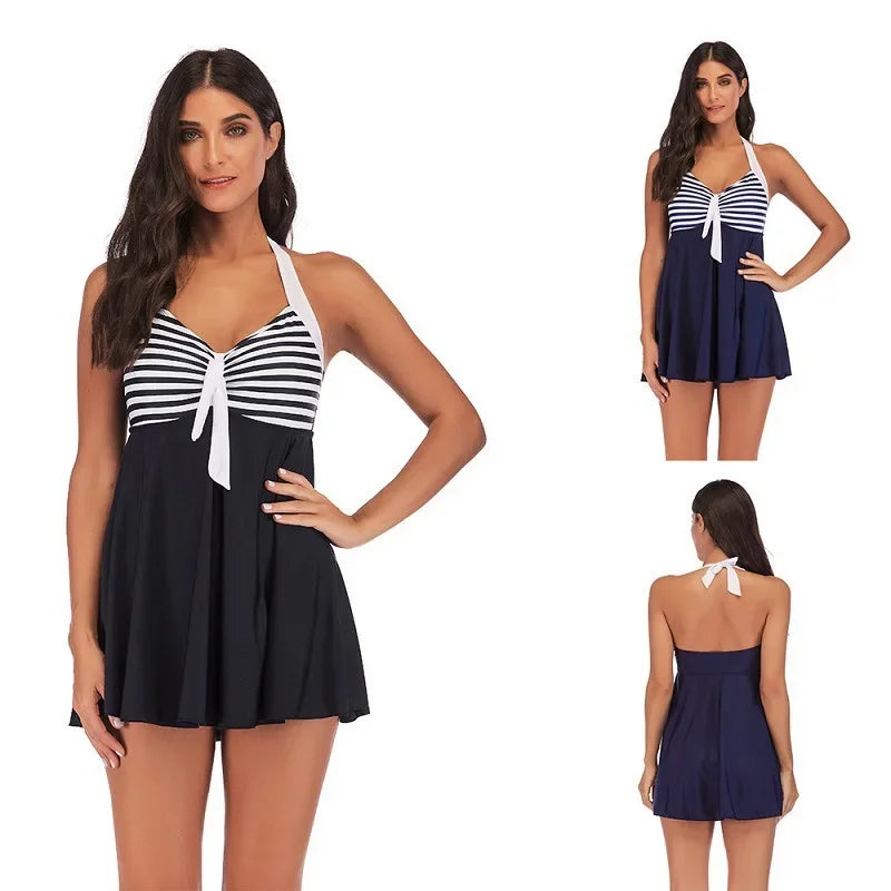 Vintage Tankini med Nederdel | Badedragt til Damer 2
