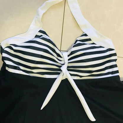 Vintage Tankini med Nederdel | Badedragt til Damer 5