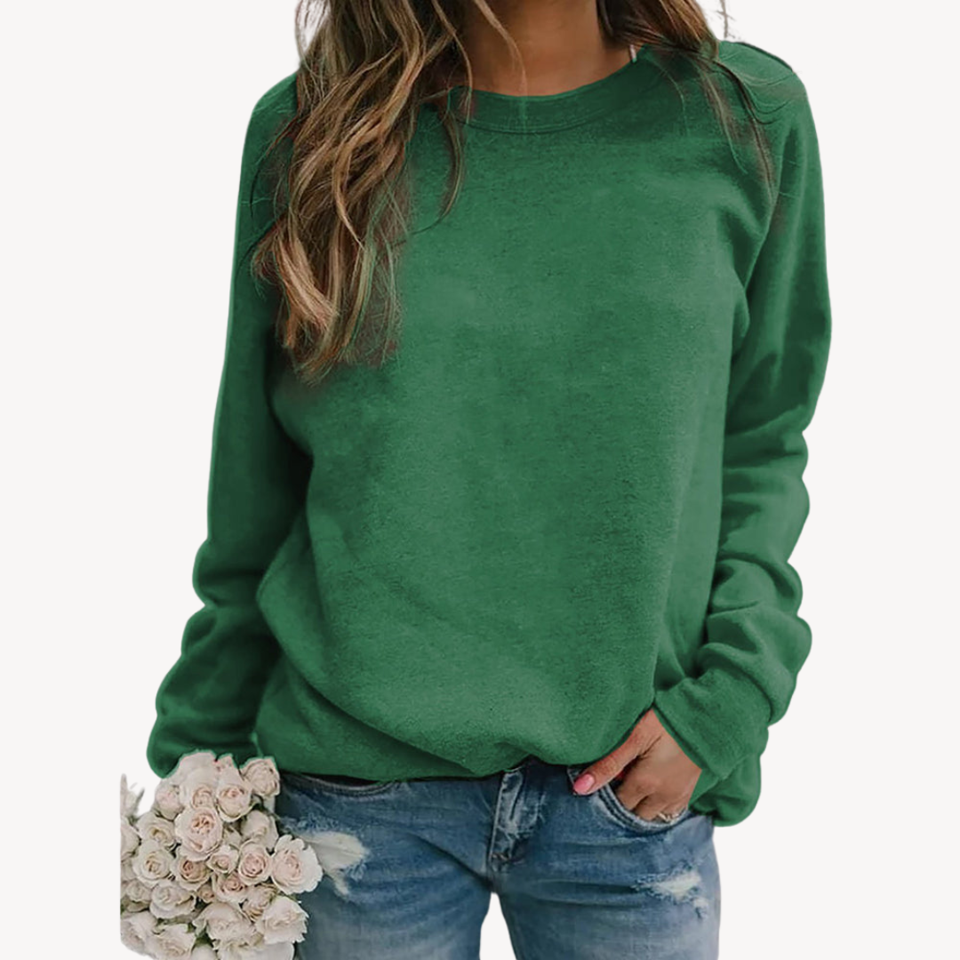 Women's Casual Crewneck Sweatshirt | Relaxed Fit Pullover 5